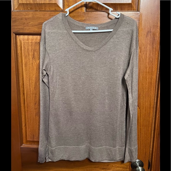 Philippe le Bac Sweaters - Philippe Le Bac Cashmere Silk  Blend Sweater - Lightweight Luxury - Tan - Size 2